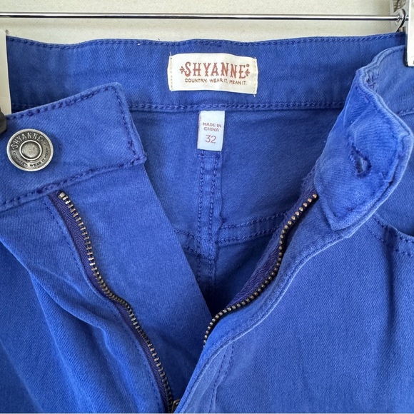 Shyanne Women Super Flared Jeans Blue Sz 32 High Waisted Western Country Cowgirl - Picture 6 of 10